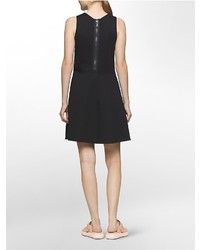 Calvin Klein Platinum Double Faced Knit Fit Flare Dress