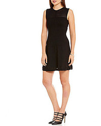 Armani Exchange Stretch Fit And Flare Knit Dress
