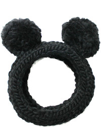 Eugenia Kim Mies Chunky Hand Knit Headband Wpom Poms