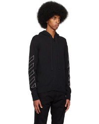 Off-White Black Diag Outline Hoodie