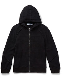 Chalayan Knitted Cotton Blend Zip Up Hoodie