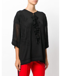Roberto Cavalli Lace Trim Knitted Top