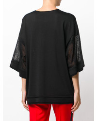 Roberto Cavalli Lace Trim Knitted Top