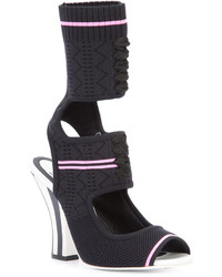 Fendi Knitted Open Toe Sandals