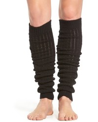 Black Knit Leg Warmers