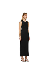 Marina Moscone Black Plisse Dress