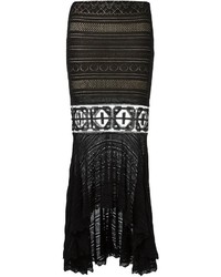 Black Knit Maxi Skirt