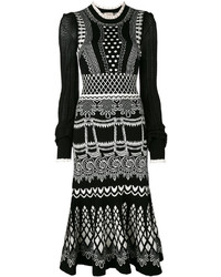 Temperley London Silvermist Jacquard Knit Midi Dress