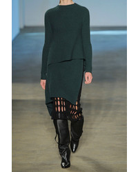 Derek Lam Cutout Wool Blend Skirt