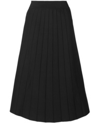 Casasola Pleated Stretch Knit Midi Skirt