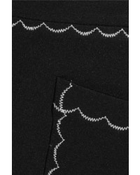 MCQ Alexander Ueen Stretch Knit Mini Skirt Black