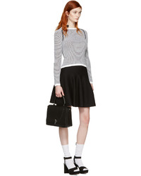 Carven Black Knit Miniskirt