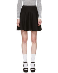 Carven Black Knit Miniskirt