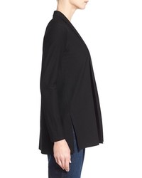 Eileen Fisher Petite Jersey Knit Straight Cut Long Cardigan