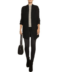Vince Ribbed Knit Cotton Cardigan