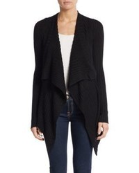 Max Studio Ribbed Open Front Cardigan