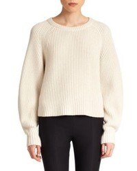 The Row Finn Ribbed Silk Cashmere Sweater