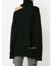 Monse Off Shoulder Cut Out Sweater