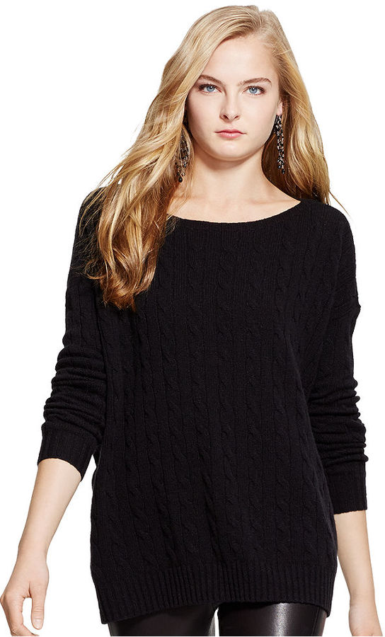 polo ralph lauren oversized cable knit jumper