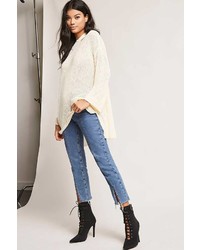 Forever 21 Oversized Open Knit Cutout Sweater