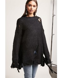 Forever 21 Oversized Purl Knit Sweater