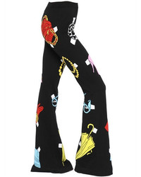 Moschino Accessories Intarsia Cotton Knit Pants