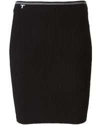 Alexander Wang T By Ribbed Fitted Skirt