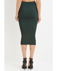 Forever 21 Contemporary Ribbed Knit Pencil Skirt