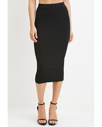 Forever 21 Contemporary Ribbed Knit Pencil Skirt