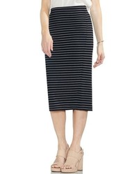 Vince Camuto Ribbed Stripe Pencil Skirt
