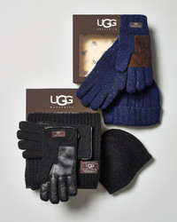 UGG Beanie Scarf And Glove Box Set Black