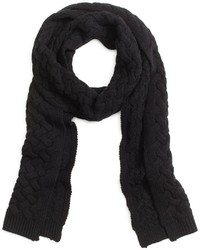 Brooks Brothers Wool Cable Knit Scarf
