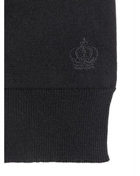 Dolce & Gabbana Crown Crest Wool Knit Scarf