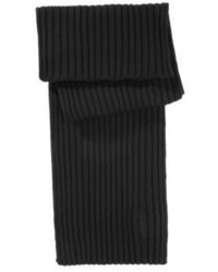 Hugo Boss Zapo Wool Knit Scarf One Size Black