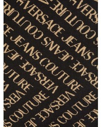 VERSACE JEANS COUTURE Logo Intarsia Knit Scarf