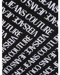 VERSACE JEANS COUTURE Logo Intarsia Knitted Scarf