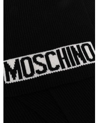 Moschino Logo Knit Ribbed Scarf