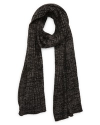 Nordstrom Marled Cable Knit Scarf In Black Combo At