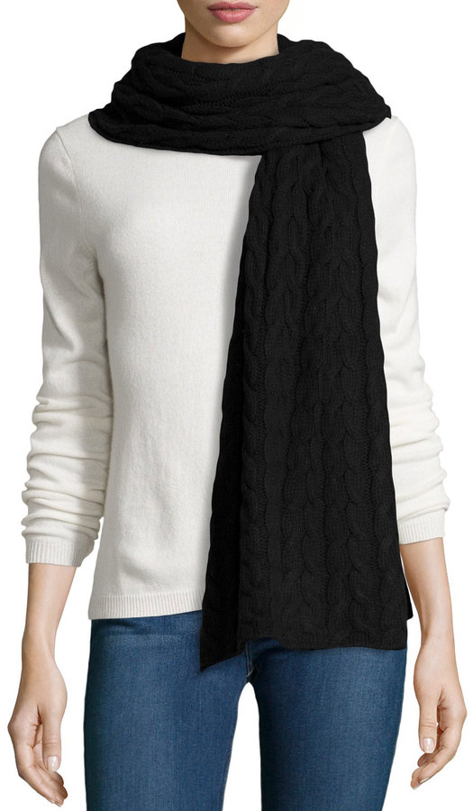 knitted cashmere wrap