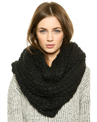 Awesome Cable Knit Scarf  Black