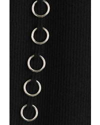 Thierry Mugler Mugler Ribbed Knit Dress With Ring Embellisht