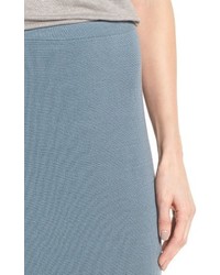 Eileen Fisher Silk Cotton Interlock Knit Pencil Skirt