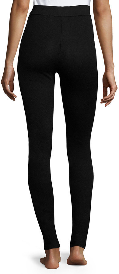 black knit skinny pants