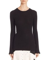 Black Knit Silk Sweater