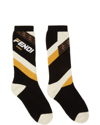 Fendi Black Mania Socks