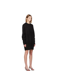 Totême Black Alpaca Biella Sweater Dress