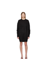 Totême Black Alpaca Biella Sweater Dress