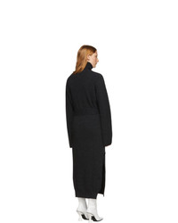 Nanushka Black Wool And Cashmere Canaan Turtleneck Dress