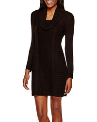 By And By Byby Long Sleeve Cowl Neck Sweater Dress
