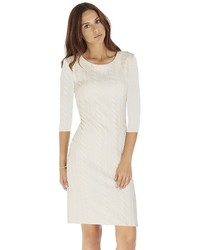 Indication Cable Knit Shift Dress
